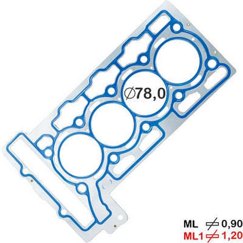 JUNTA DO CABECOTE - PEUGEOT 308 508 3008 | MINI COOPER 1.6 16V APOS 2006