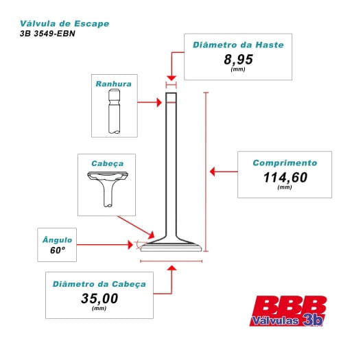 VALVULA ESCAPE - KIA BESTA 2.7 8V DIESEL