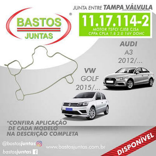 JUNTA ENTRE TAMPA DE VALVULA - VW JETTA GOLF NEW BEETLE 2.0 TSI TFSI