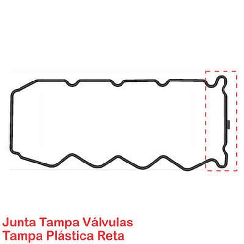 JUNTA DA TAMPA DE VALVULA - NISSAN FRONTIER 07 | ...PATHIFINDER MTR YD25DDTI YO25ETI 2.5 16V TPA PLASTICA RETA