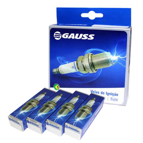 JOGO 4 VELAS IGNIÇÃO VELOSTER 1.6 2011 2012 GAUSS - 92710 - GV6R2510