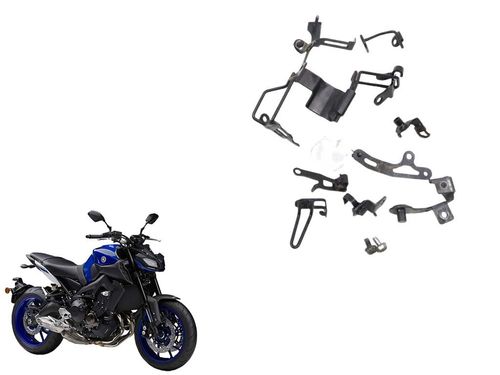 Kit Suporte Fixação Chassi Yamaha Mt 09 Mt09 20-24