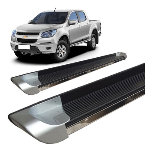 Estribo Alumínio S10 S-10 2012 A 2017 Personalizado Prata