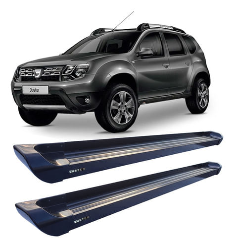 Estribo Duster Plataforma De Alumínio Preto
