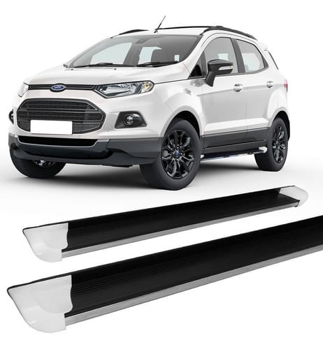 Estribo Ecosport 2013 Em Diante Personalizado Branco