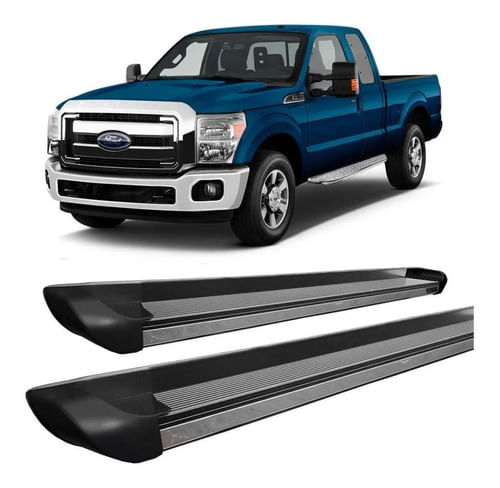 Estribo F-250 Cabine Simples Personalizado Preto