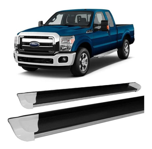 Estribo F-250 Cabine Simples Personalizado Branco