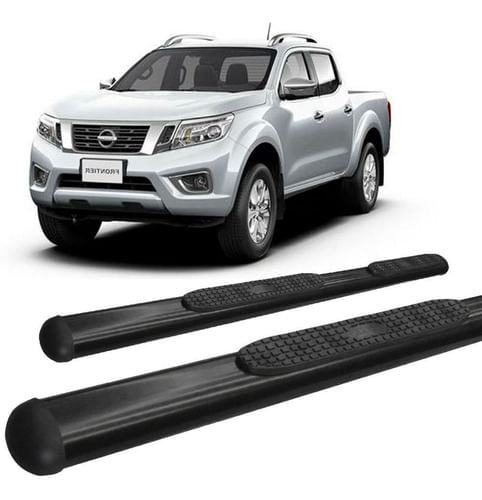 Estribo Frontier 2017 Em Diante Oblongo Oval Preto