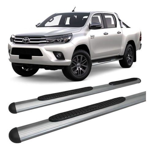 Estribo Hilux 2016 A 2020 Oval Oblongo Grafite C D
