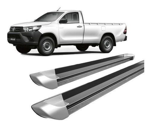 Estribo Hilux 2016 A 2020 Personalizado Prata C S