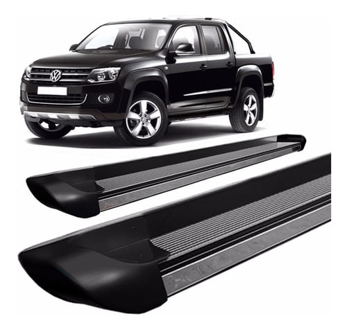 Estribo Hilux 2016 Cabine Dupla Personalizado Preto