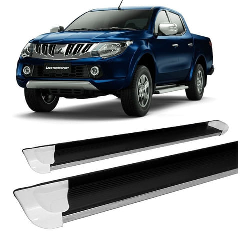 Estribo L200 2017 A 2020 Personalizado Branco