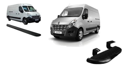 Estribo Lateral Preto Renault Master L1h1 Pas/mot Preto