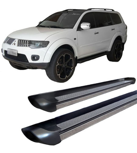 Estribo Pajero Dakar Personalizado Preto Brilh 2011 Ate 2020
