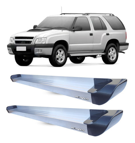 Estribo Blazer 1995 A 2011 Alumínio Prata