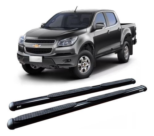 Estribo Oval S10 S-10 2012 A 2017 Cabine Dupla Preto