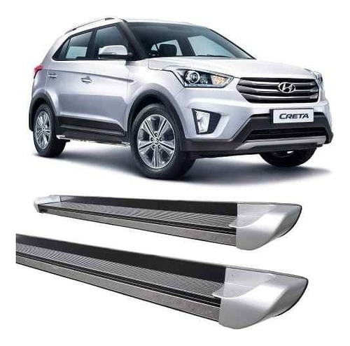 Estribo Hyundai Creta Personalizado Alumínio Prata