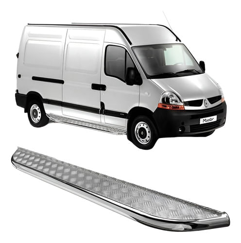Estribo Lateral Cromado Renault Master L2h2 Lado Passageiro