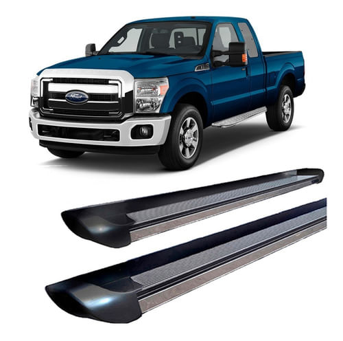 Estribo Personalizado Preto Brilhante F-250 C/simples