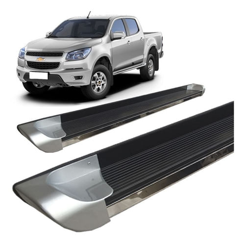 Estribo S10 2012 A 2020 Alumínio Personalizado Prata C D