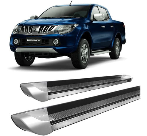 Estribo L200 Triton 17 2020 Personalizado Prata