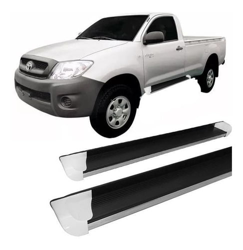 Estribo Lateral Hilux 2005 A 2015 Personalizado Branco C S