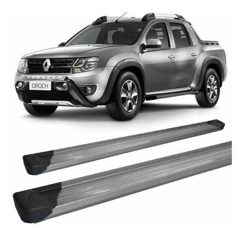 Estribo Duster Oroch 2015 A 2019 Alumínio Prata