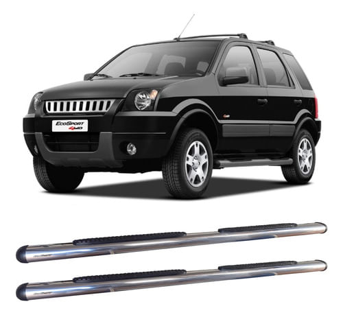 Estribo Ecosport 2003 A 2012 Oblongo Oval Cromado