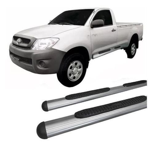 Estribo Lateral Hilux 2005 A 2015 Oval Oblongo Grafite C S