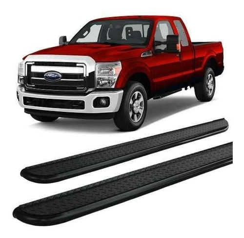 Estribo F-250 1999 A 2011 Chapa Cabine Simples Preto F250