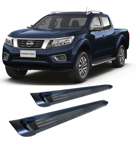 Estribo Plataforma De Aluminio Preto Frontier Sel 2020