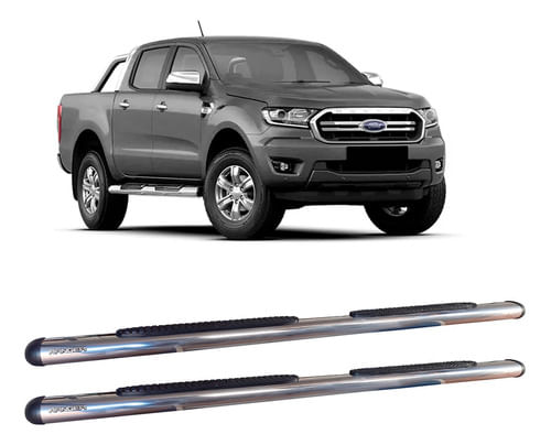 Estribo Ranger 2013 A 2020 Oval Oblongo Cromado C D