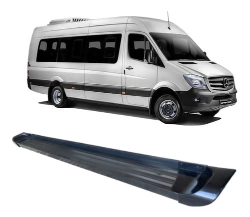 Estribo Sprinter 515 Plataforma De Alumínio Preto