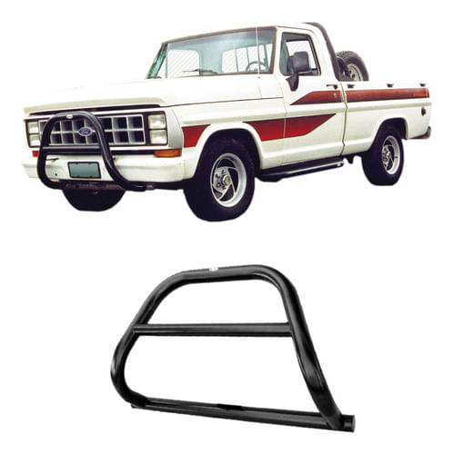 Para-choque De Impulsão Mata Boi F-1000 Ate 1992 Preto