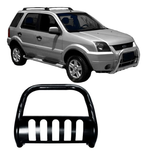 Para-choque De Impulsão Ecosport 2004 A 2007 C Chapa Preto