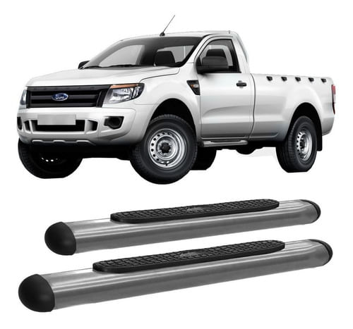 Estribo Ranger 2013 em Diante Cabine Simples Oblongo Oval Cromado