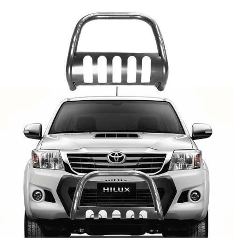 Para-choque De Impulsão Hilux 2005 A 2015 C/protetor Cromado