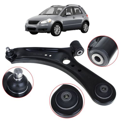 Bandeja Balança Suzuki SX4 2.0 4X4 2008 a 2015 Dianteira Esquerda com Bucha e Pivô
