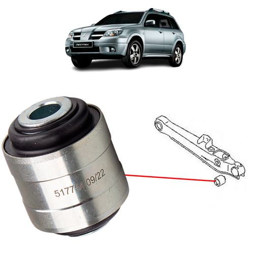 Bucha hidráulica do braço inferior traseiro Mitsubishi Airtrek 2.4 16V 2003 A 2007