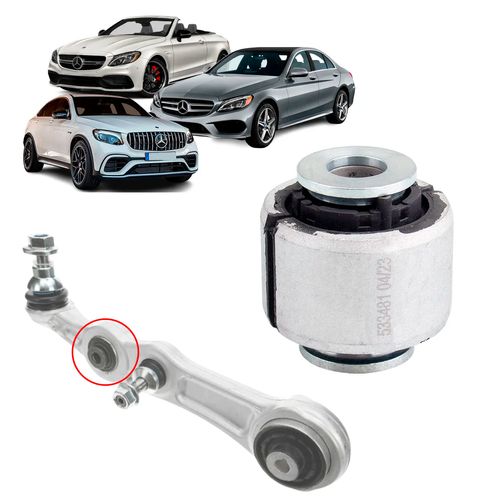 Bucha do Braço Reto Pivô Mercedes Classe C Após 2013/ Classe E Apos 2016/ Glc Após 2014