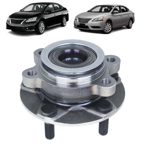 Cubo Roda Dianteiro Nissan Sentra 2.0 2014 Em Diante/ X-Trail 2.0 2.5 2007 A 2013 5 Furos - ABS Com Rolamento