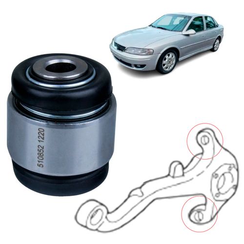 Bucha Hidráulica Traseira Chevrolet Vectra 1997 a 2005