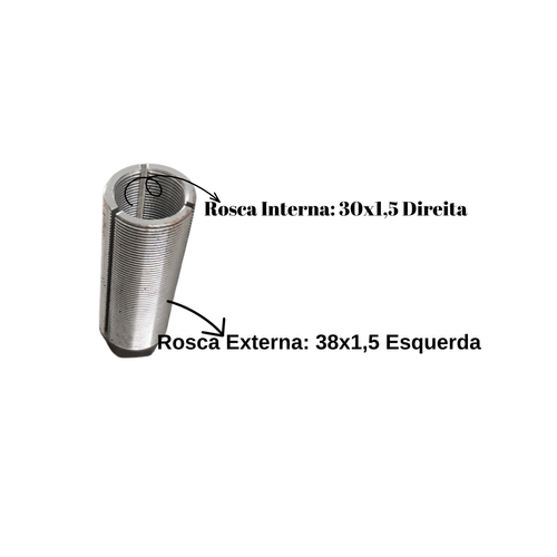 Bucha Contra Porca Luva 90mm 38x1,5 externo e 30x1,5 interno