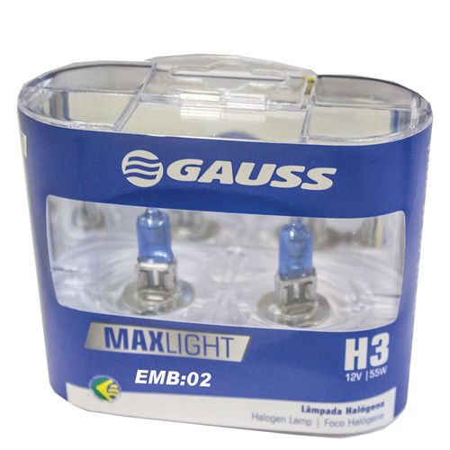 Lâmpada Farol Lâmpada H3 12v 55w Super White 1950 a 2019 - 510754 - GL57H3