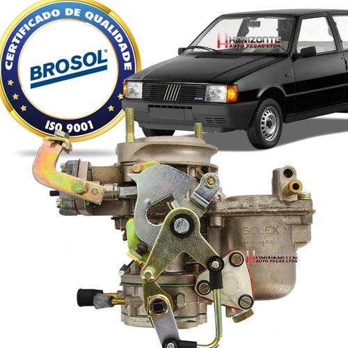 Carburador Uno Premio 147 Oggi 1.3 Solex H35 Alfa1 Alcool Solex BROSOL /88