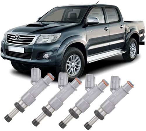 Kit 4 Bicos Injetores Hilux e Sw4 2.7 16V Flex de 2010 À 2015