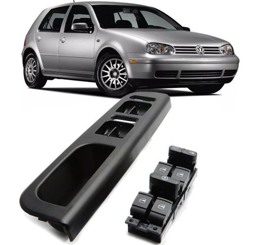 Puxador Porta Motorista com Botao Vidro Eletrico Golf Passat Bora