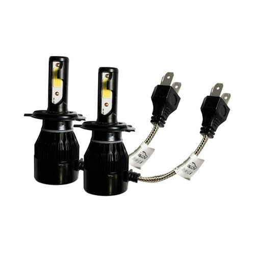 Par de Lâmpadas Farol Super Led H4 C6 Vclear 6000k  7600 Lumens