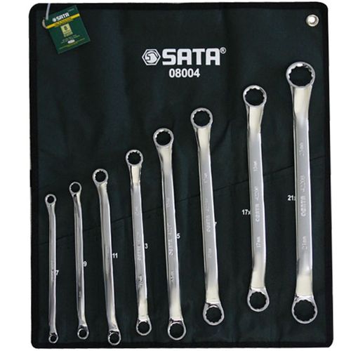 Jogo de Chave Estrela Estriadas 6 à 23mm com 8 Peças - Sata