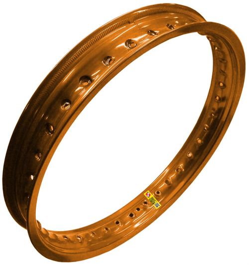 Aro Roda Alumínio 2.50x18 Dourada Fabreck Xtz Lander250 Teneré250 Xr250 Tornado Unidade